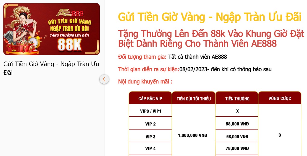 khuyến mãi AE888, sự kiện AE888, ưu đãi AE888, khuyến mãi nhà cái AE888, AE888 khuyến mãi